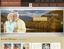 Tablet Screenshot of dowdlefuneralhome.net